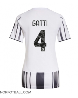 Billige Fotballdrakt Juventus Federico Gatti #4 Replika Hjemmedrakt Dame 2025-26 Kortermet